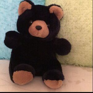Plush Cuddly Soft Black Teddy Bear Stuffed Animal NWOT